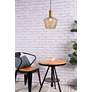 1_Ronnie 11 1/2" Wide Brass Iron Mini Pendant in scene