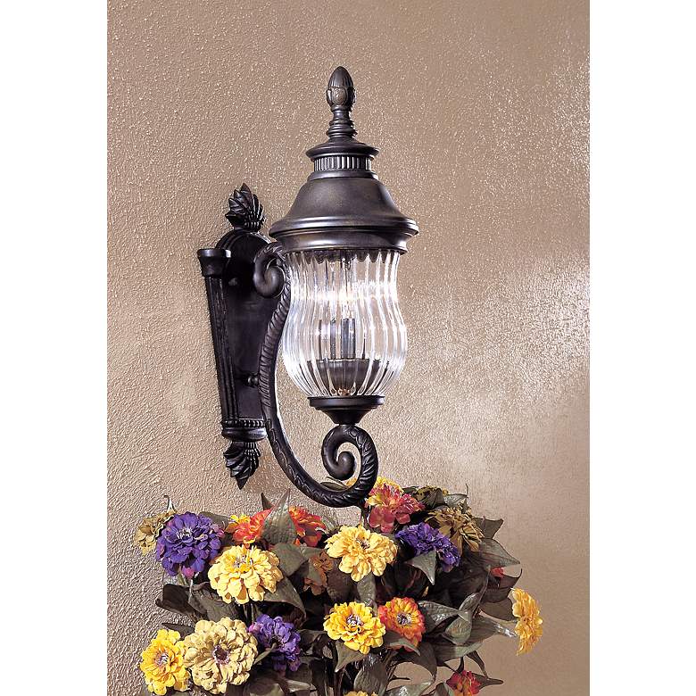 Newport Collection 19 1/2&quot;  High Outdoor Lantern in scene
