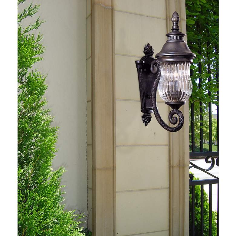 Image 5 Newport Collection 19 1/2 inch  High Outdoor Lantern in scene