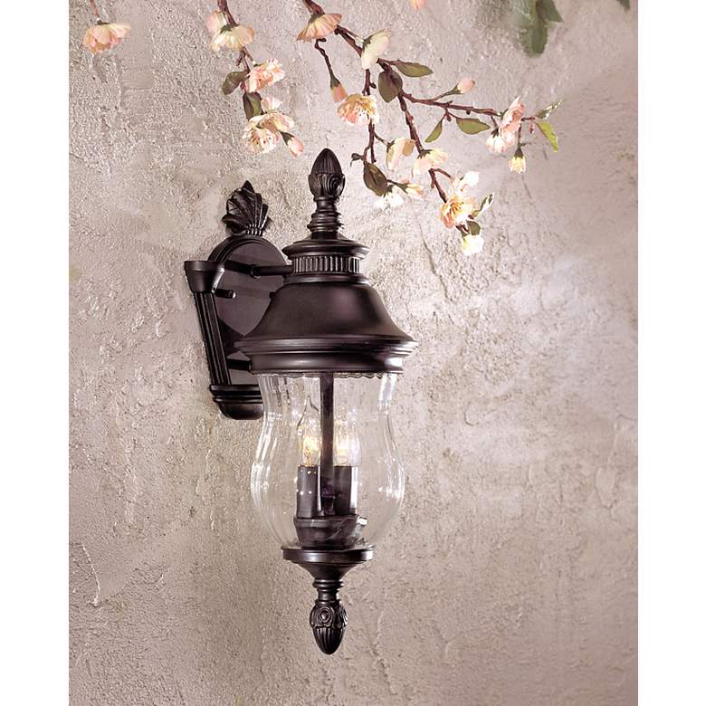 Image 1 Newport Collection 18 1/4 inch High Outdoor Lantern in scene