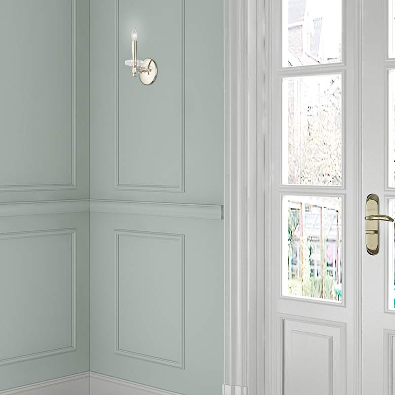 Image 1 Bennington 1 Light Polished Nickel Wall Sconce in scene