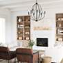 1_Capital Madison 32 1/2" Wide Matte Black 9-Light Chandelier in scene
