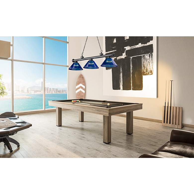Image 1 Cordon by Z-Lite Bronze Plate 3 Light Billiard Light in scene