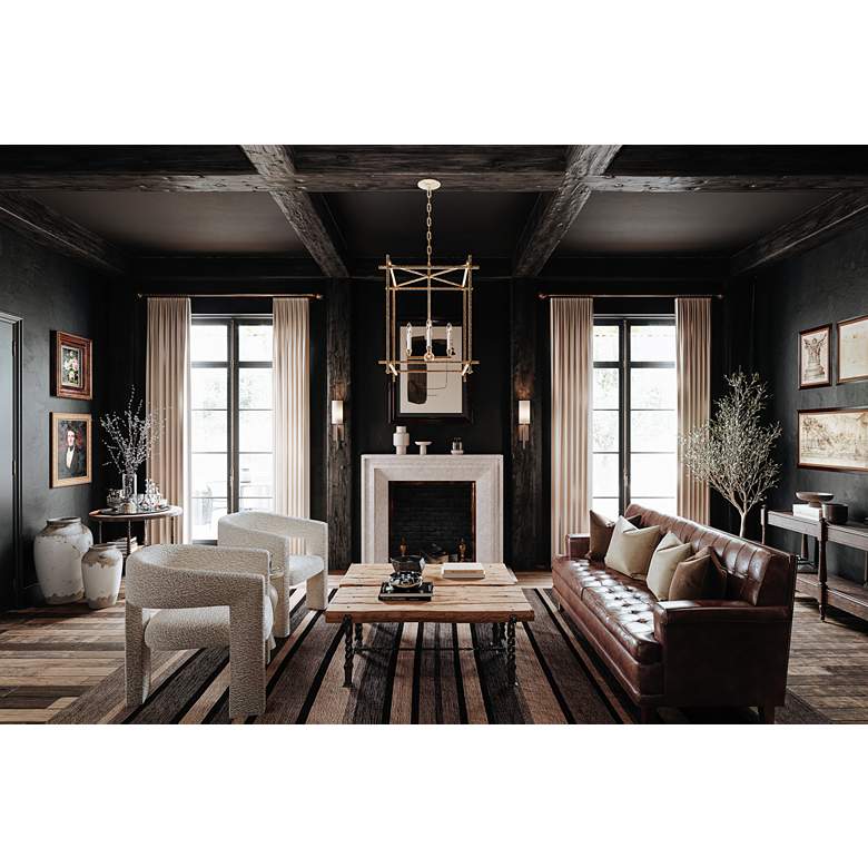 Image 1 Cosmo 21" High Soft Black Wall Sconce in scene