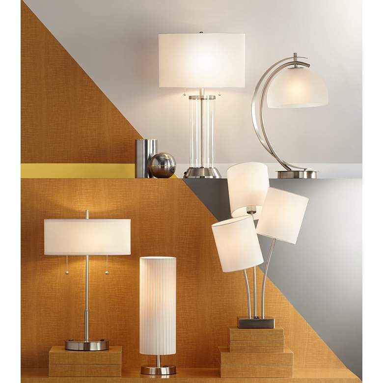 Image 1 360 Lighting Nikola 23 3/4" USB Port and Utility Plug Metal Table Lamp in scene
