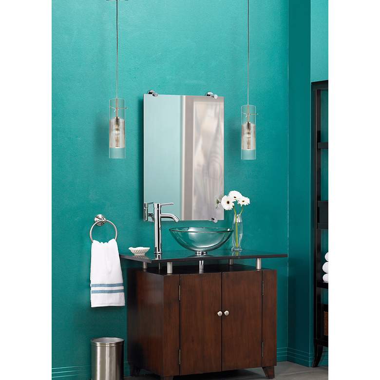 Image 1 Gatco Latitude 2 Polished Chrome 22" x 32" Wall Mirror in scene