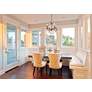 1_Rosalia 17" Wide French Gold Crystal 4-Light Pendant in scene