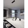1_Stealth 36" Wide Black LED Linear Pendant Light in scene