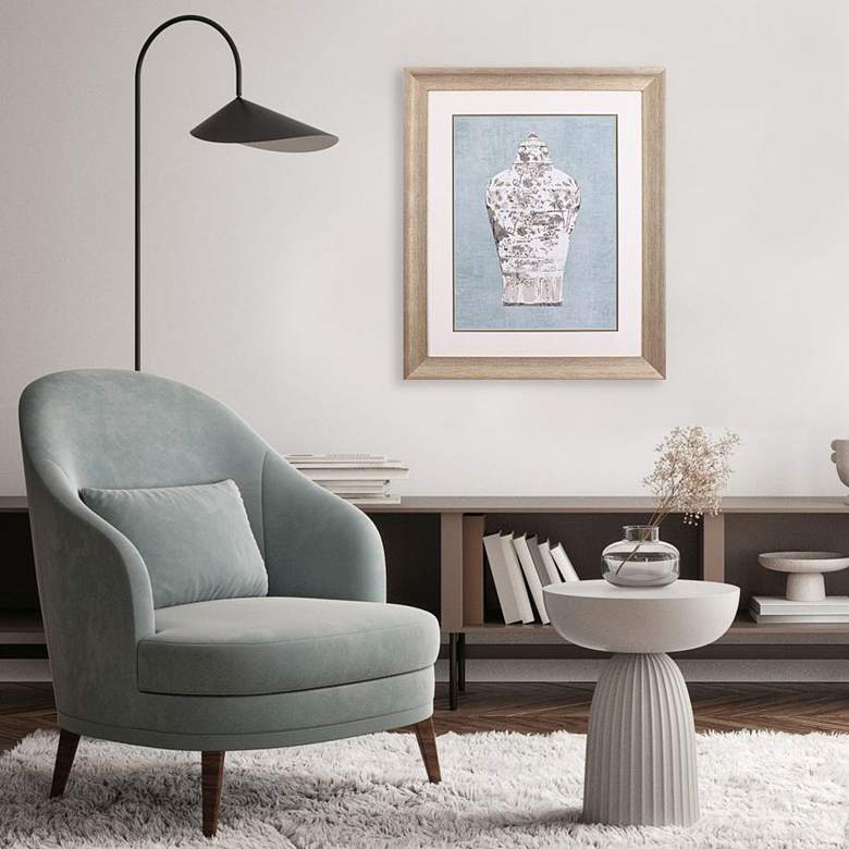 Image 1 Deco Vase I 35" High Rectangular Printed Framed Wall Art in scene