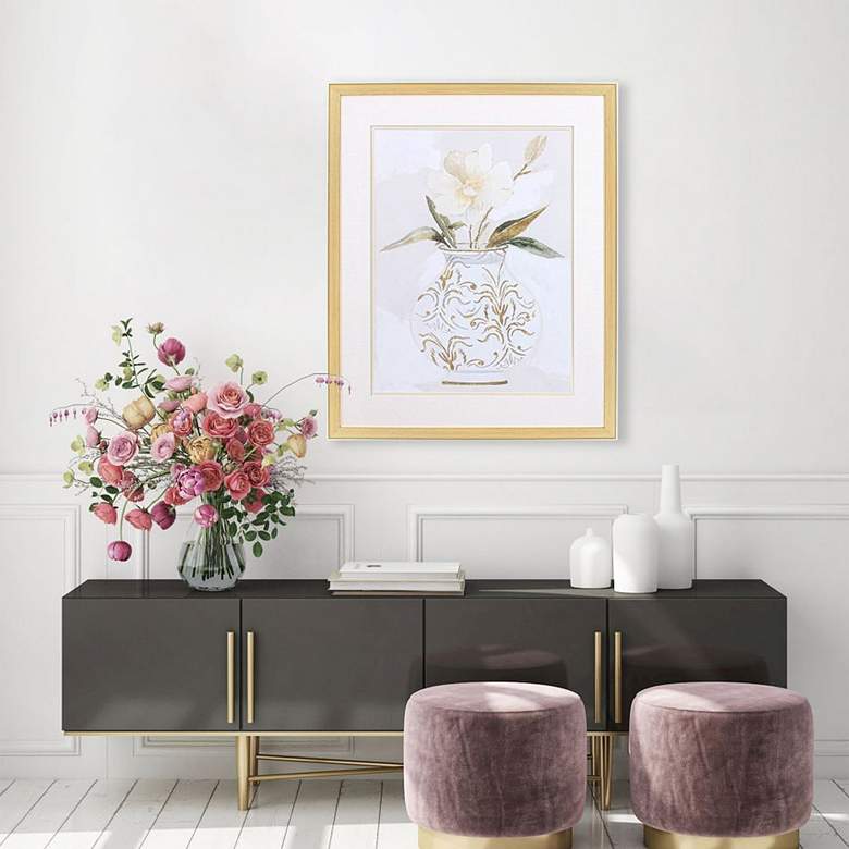 Image 1 Decorative Botanical I 32" High Printed Framed Wall Art in scene