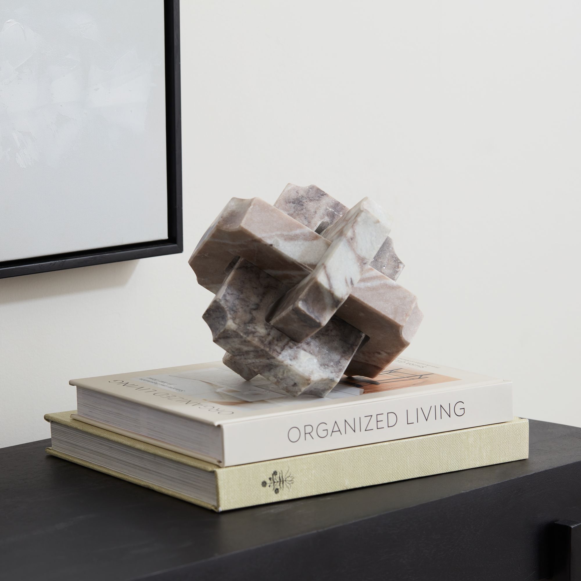 Image 1 Possini Euro Charade 6 1/4" High Contempo Marble Decorative Sculpture in scene