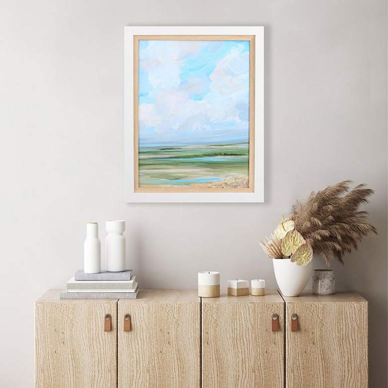 Image 1 A New Day I 28" High Rectangular Framed Wall Art in scene