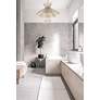 1_Alito 25" Wide Polished Nickel 6-Light Cage Chandelier in scene