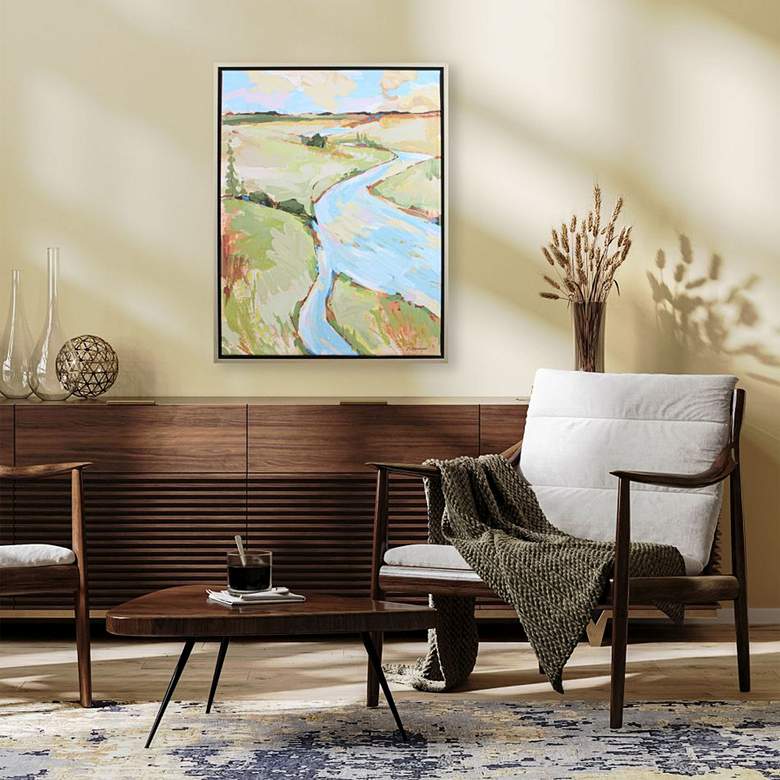 Image 1 Landscape II 36 inchH Rectangular Giclee Framed Canvas Wall Art in scene