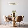 1_Circulo 44" Wide Aged Brass LED Ring Pendant Light in scene