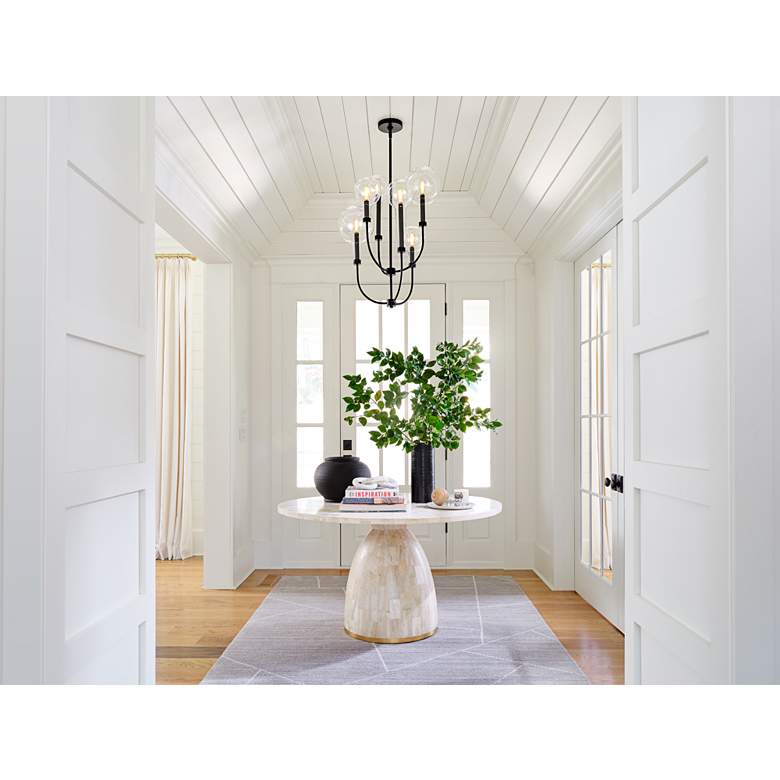 Image 1 Hinkley Alchemy 20" Wide Black 6-Light Chandelier in scene
