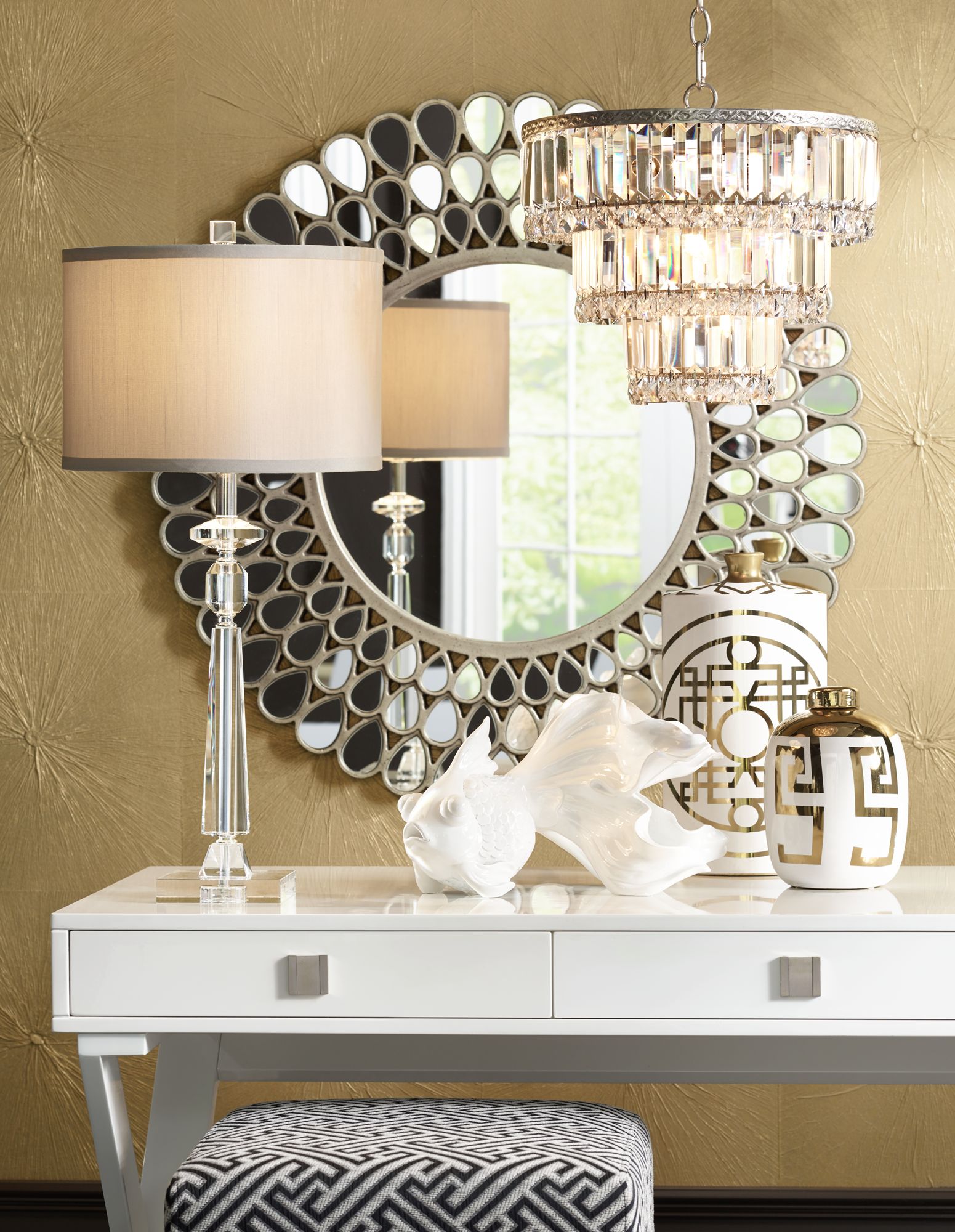 Image 1 Vienna Full Spectrum Magnificence 14 1/4" Tiered Crystal Chandelier in scene