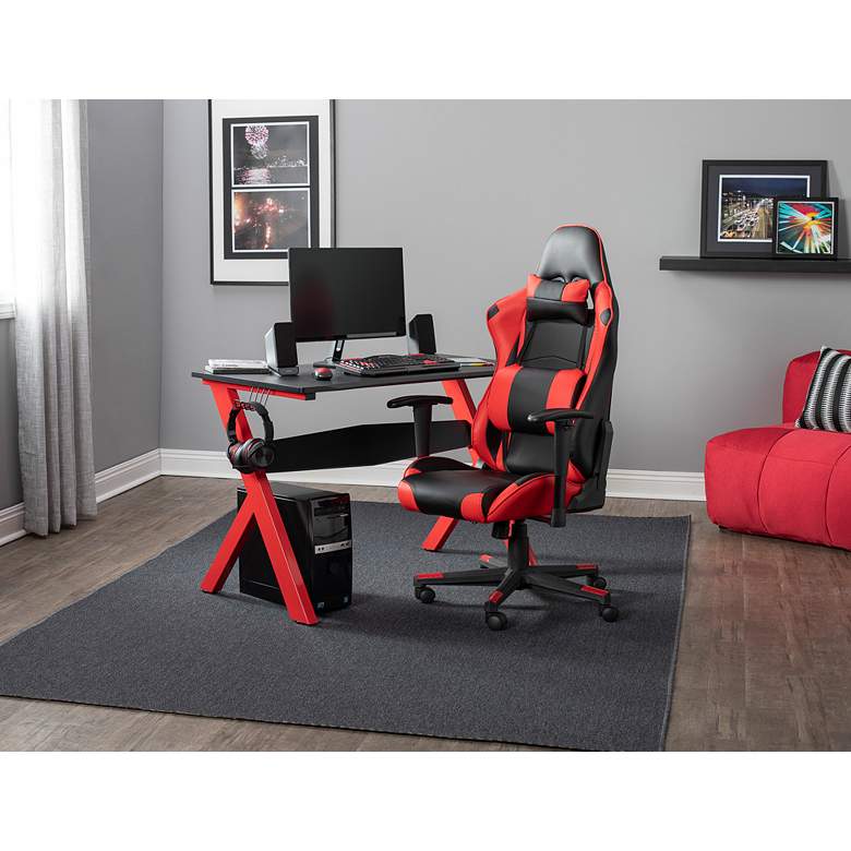 Image 1 Vortex Black Red Adjustable High Back Gaming/Office Chair in scene