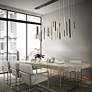 1_Eurofase Santana 72" Wide Mixed 30-Light LED Chandelier in scene