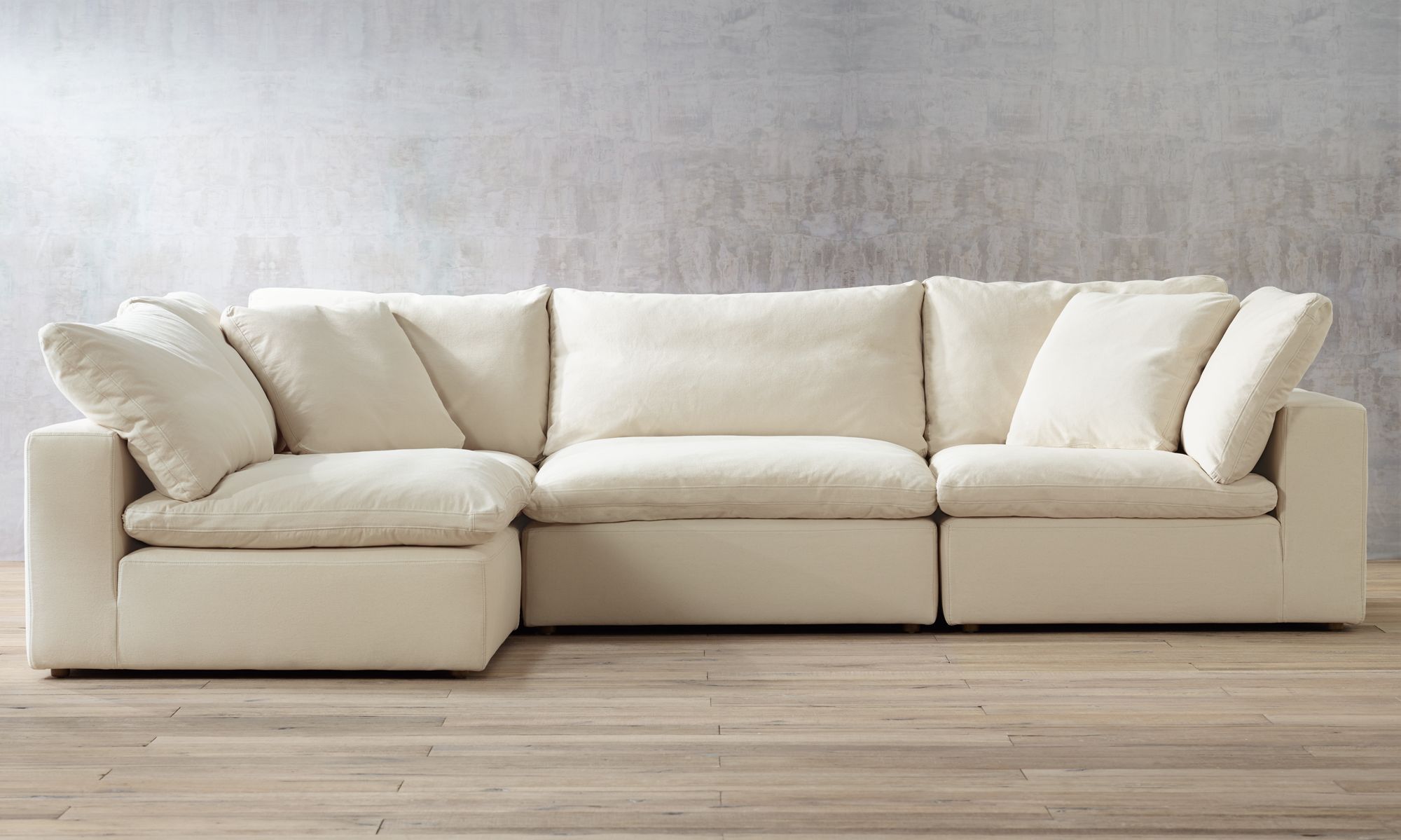 Skye Classic Natural Modular Corner Chair in scene