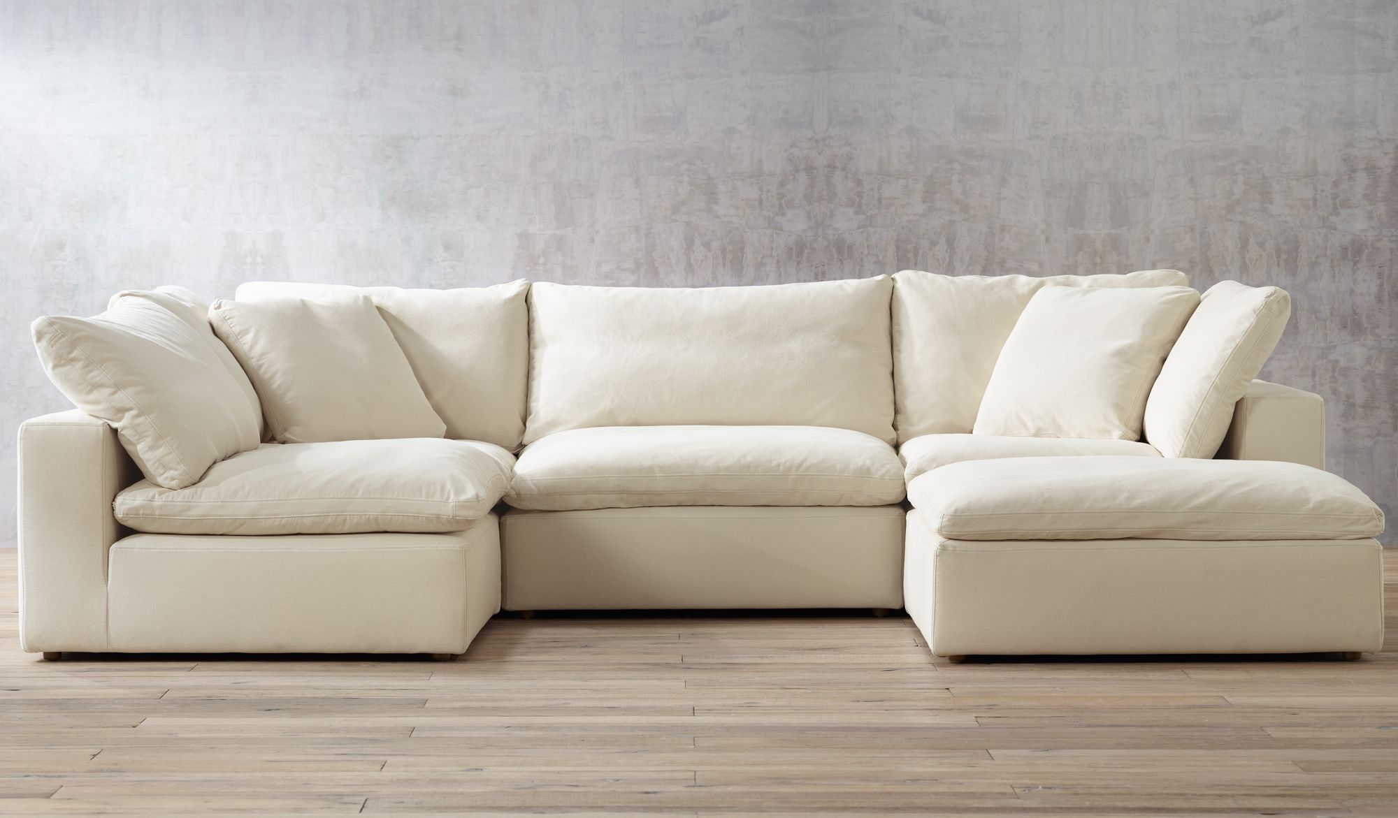 Skye Classic Natural Modular Corner Chair in scene