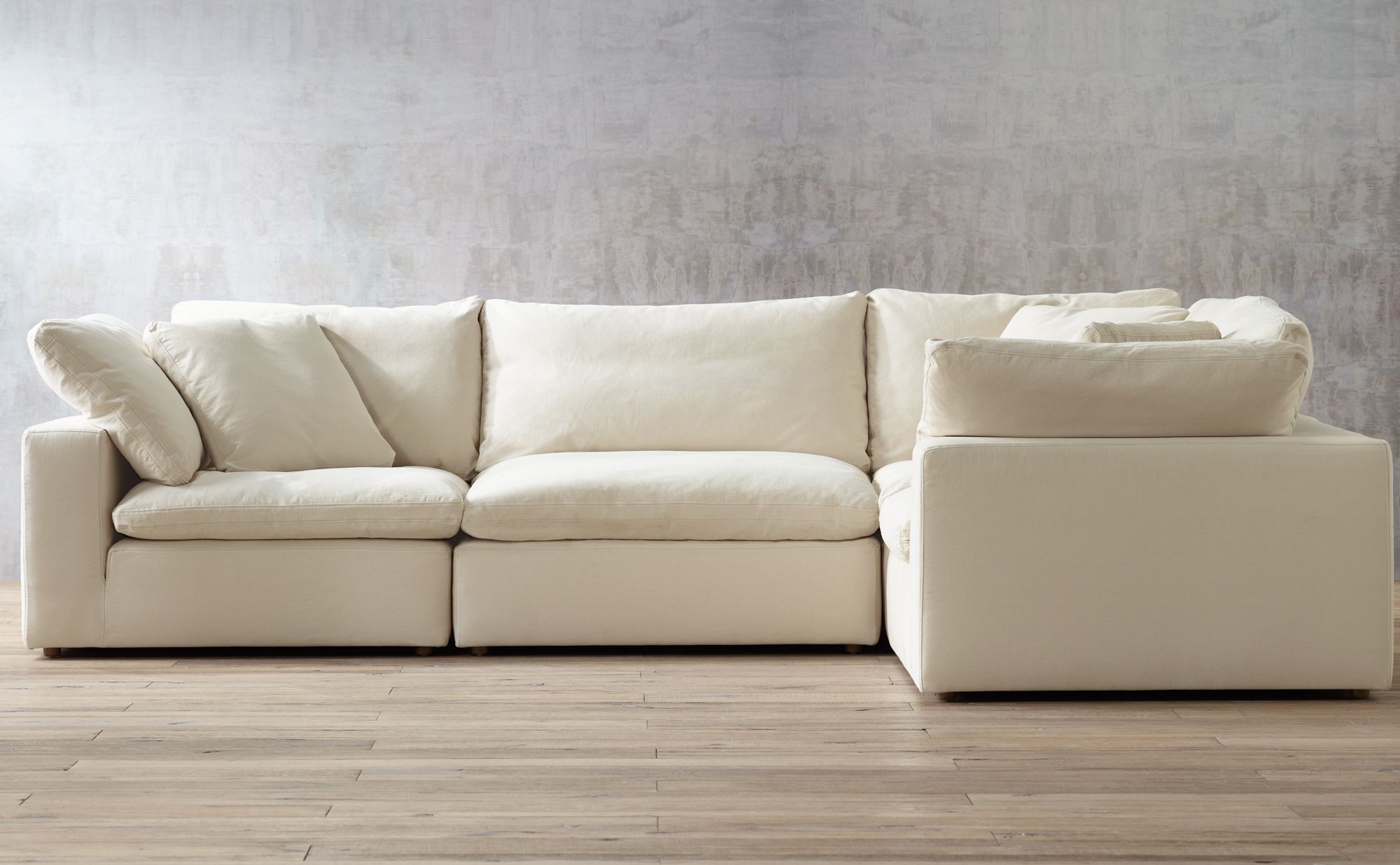 Skye Classic Natural Modular Corner Chair in scene