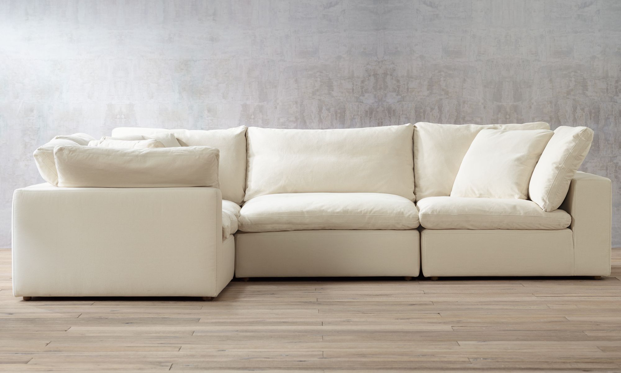 Skye Classic Natural Modular Corner Chair in scene