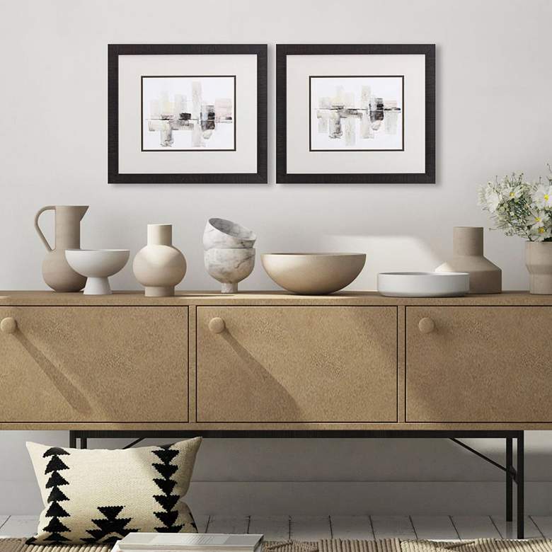 Image 1 Urban Oasis 17" Wide Rectangular 2-Piece Framed Wall Art Set in scene