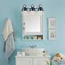 Thumbnail1 of Duncan 24 1/2" Wide Chrome 3-Light Vanity Bath Light in scene