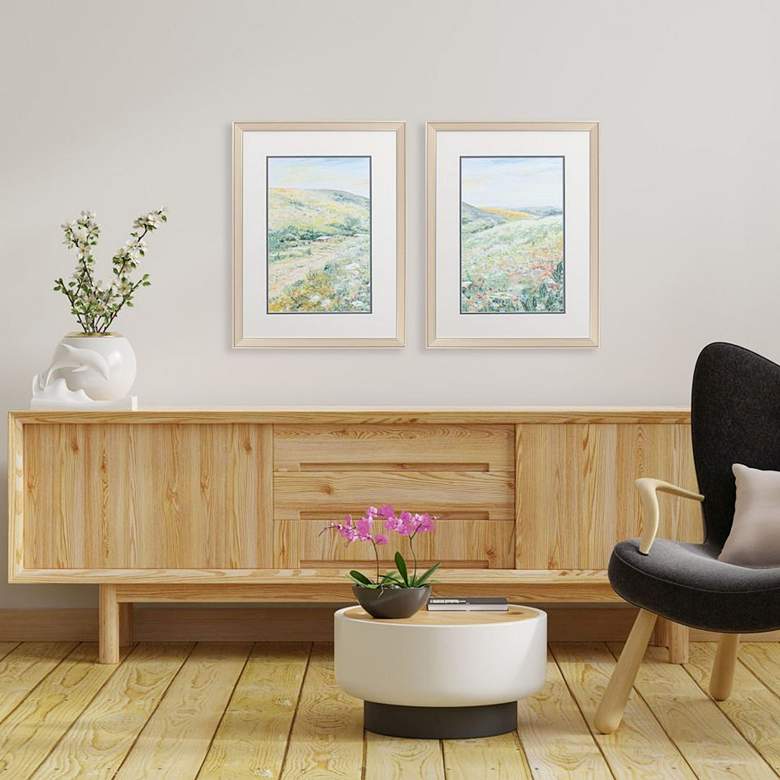 Image 1 In the Hills 26"H Rectangular 2-Piece Framed Wall Art Set in scene