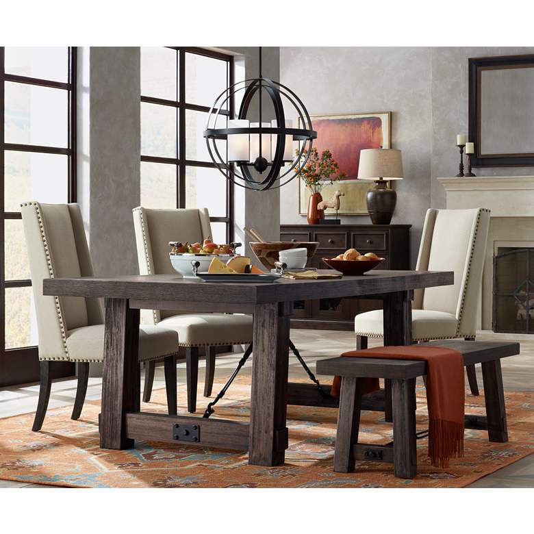 Image 1 Rustic Jar 30" High Dark Beige Sable Finish Southwest Table Lamp in scene