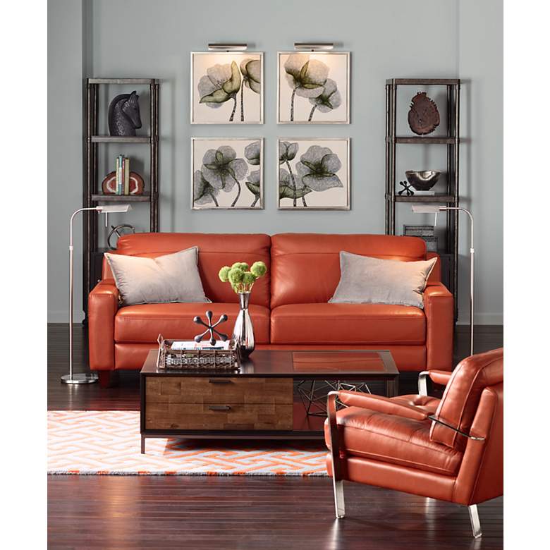 Image 1 House of Troy 9" Wide Satin Nickel Plug-In Picture Light in scene