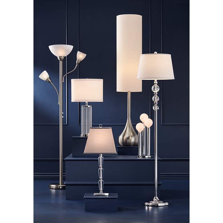 Image 1 Vienna Full Spectrum Deco 27 inch Stacked Crystal Table Lamp in scene