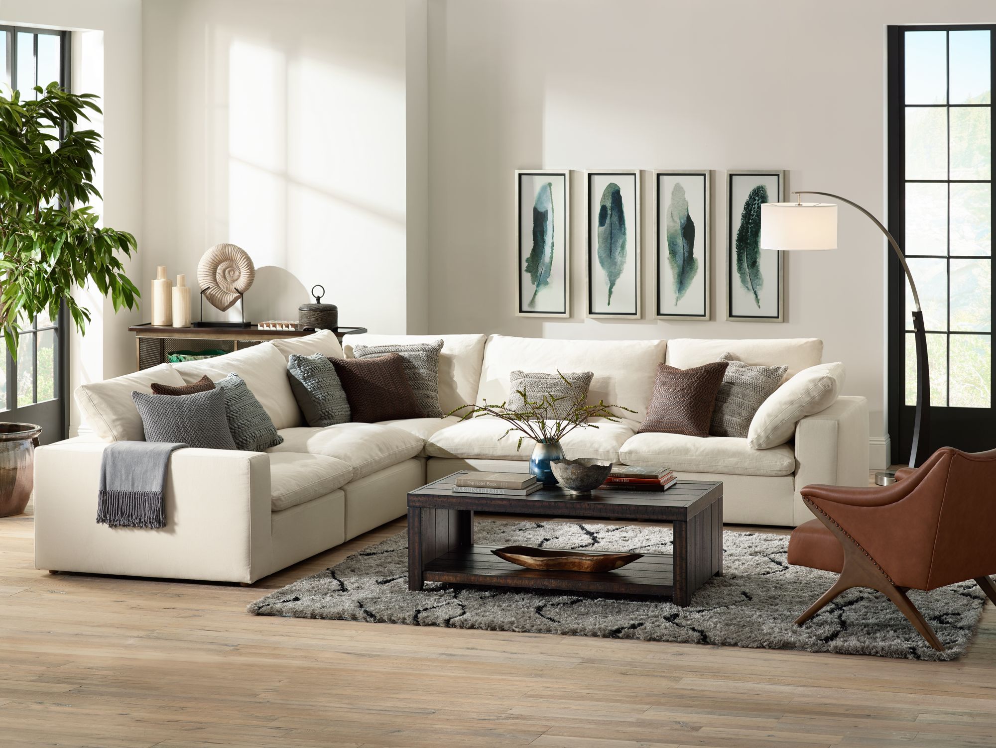 floor lamp with sectional