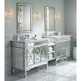 Image1 of Cesenna 10 1/4" High Crystal Cylinder LED Wall Sconce in scene