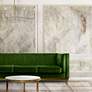 1_Eleanor 48" Wide 4 Light Horizontal Aged Brass Chandelier in scene