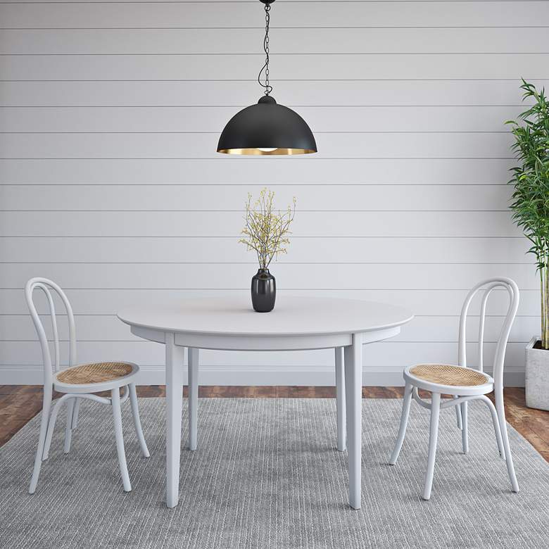 Image 1 Marko Natural and White Side Chairs Set of 2 in scene