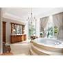 1_Savoy House Herndon 21" Wide Satin Nickel 5-Light Chandelier in scene