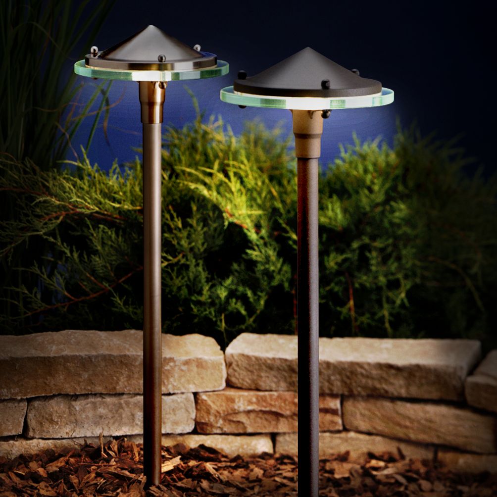 glass landscape lights