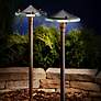 Kichler 22" High Glass and Metal Pathway Landscape Light in scene