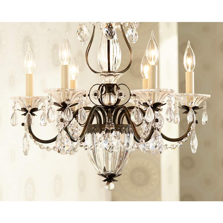 Image 7 Schonbek Bagatelle 21" Wide Heirloom Bronze Handcut Crystal Chandelier in scene