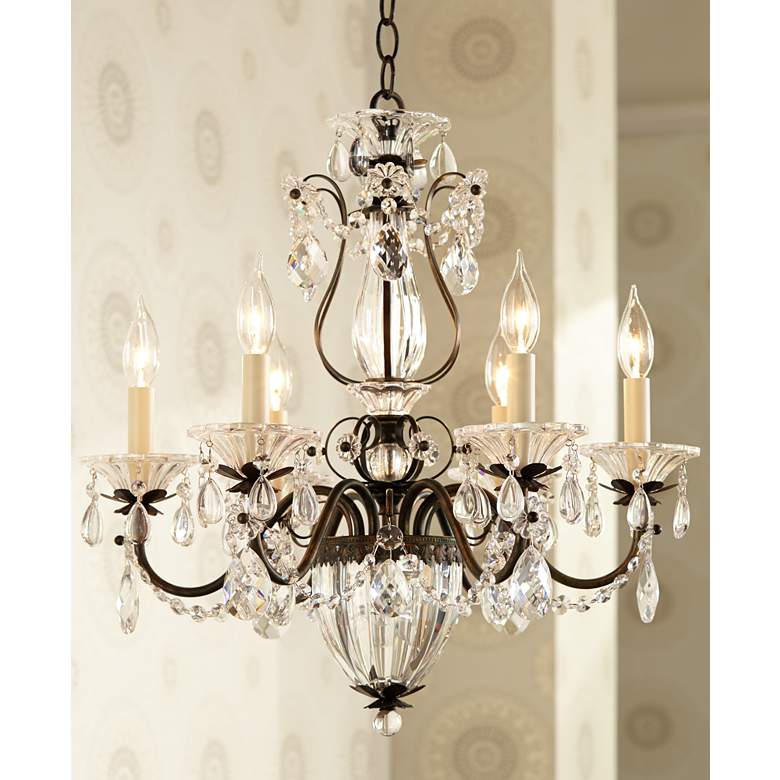 Image 1 Schonbek Bagatelle 21" Wide Heirloom Bronze Handcut Crystal Chandelier in scene