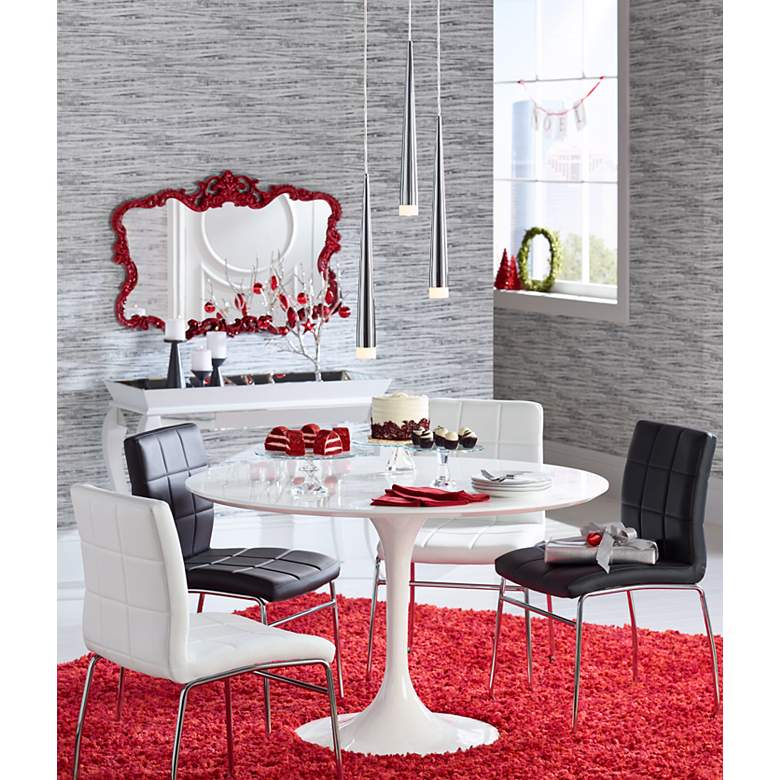 Image 1 Howard Elliott Talida 38" x 27" Red Wall Mirror in scene