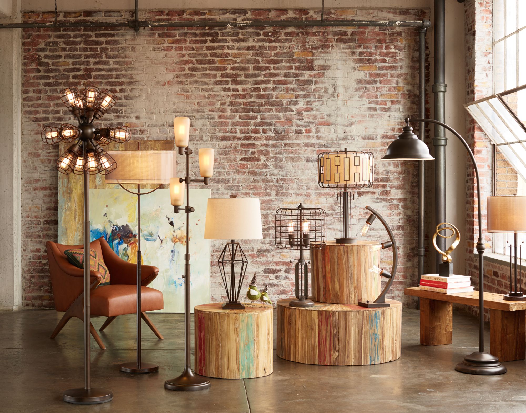 Howell Double Drum Shade Bronze Table Lamp 5Y471 Lamps Plus