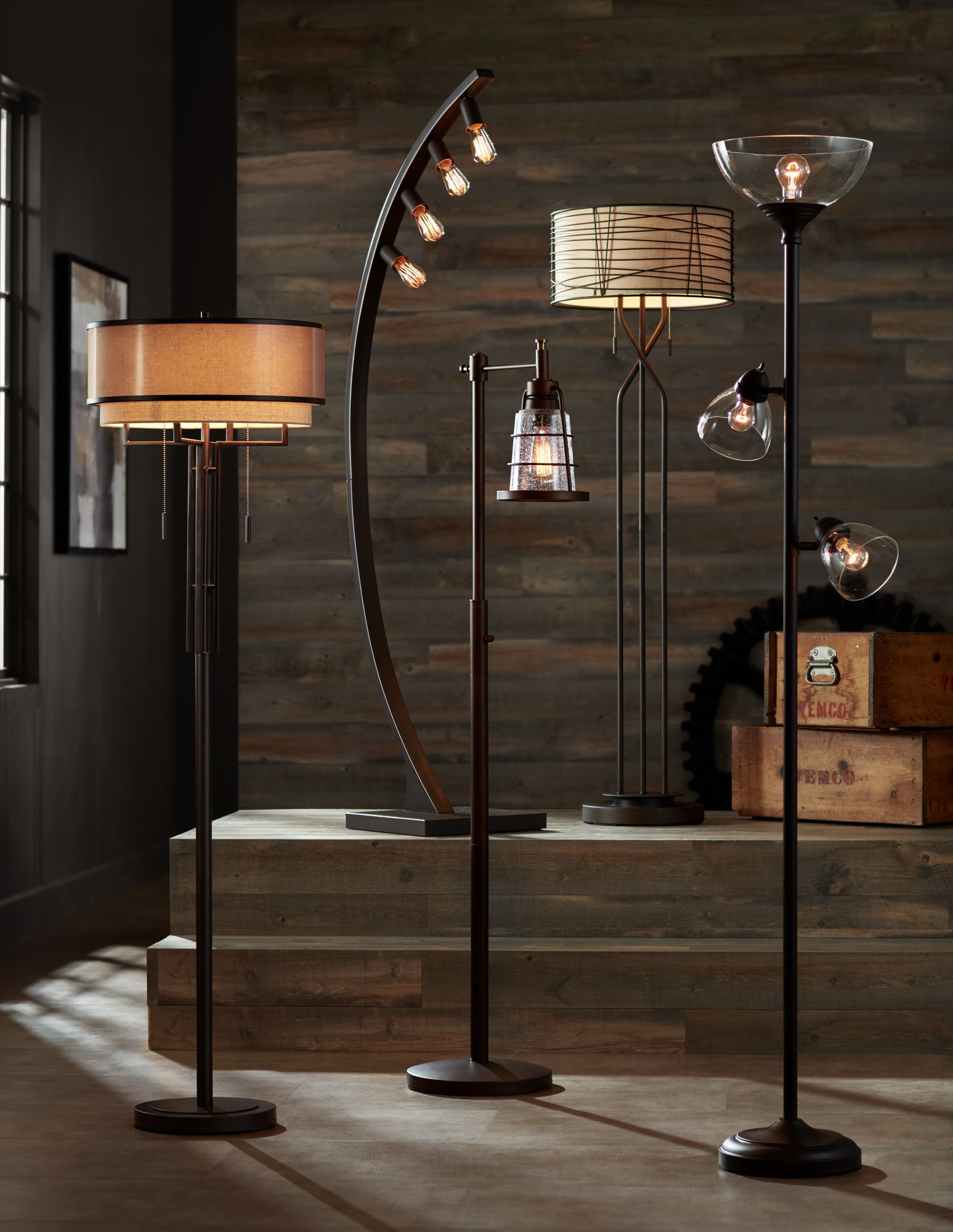 3 light torchiere floor lamp