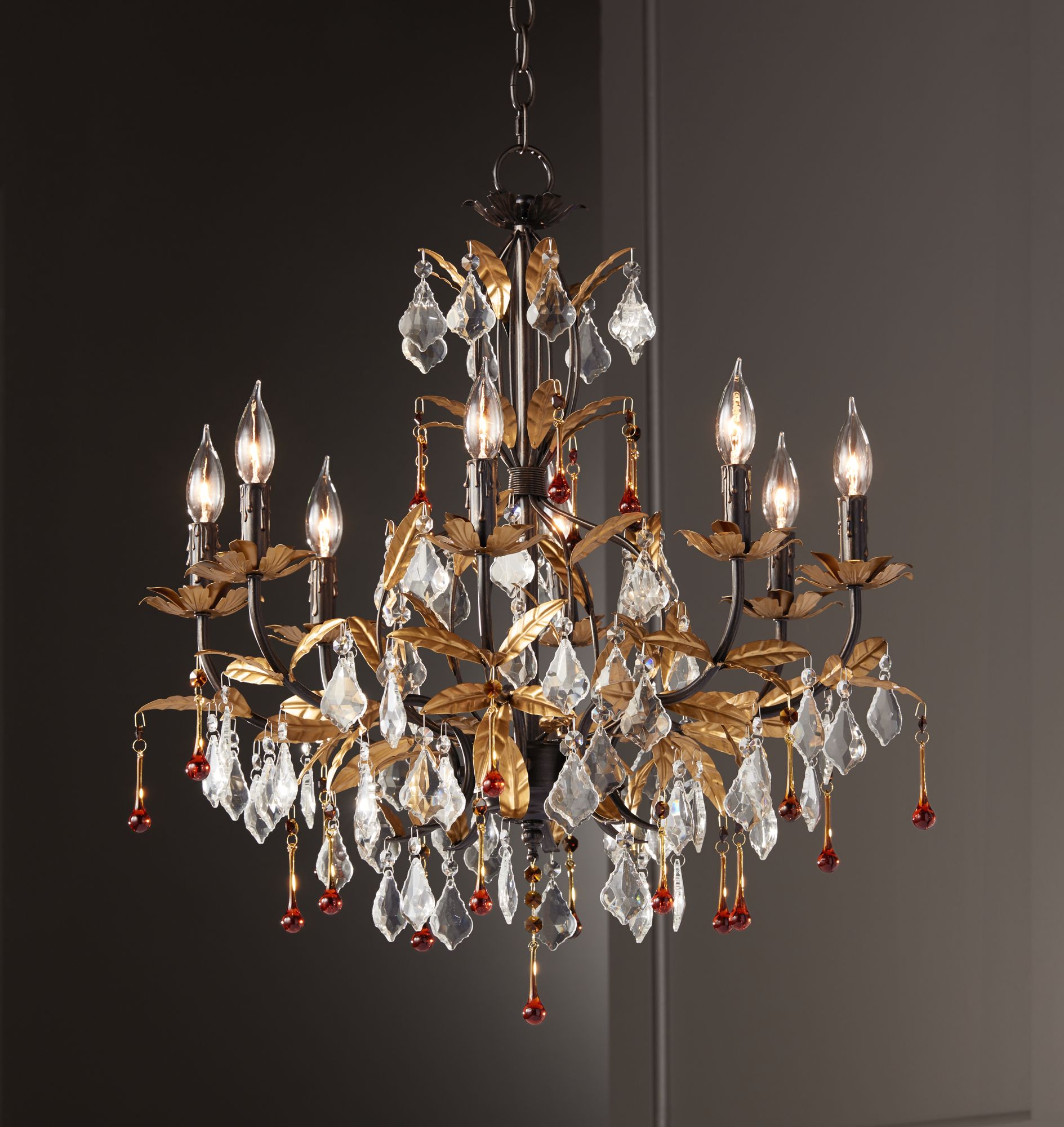 Kathy Ireland Venezia Gold 8Light 26" Wide Chandelier 87551 Lamps