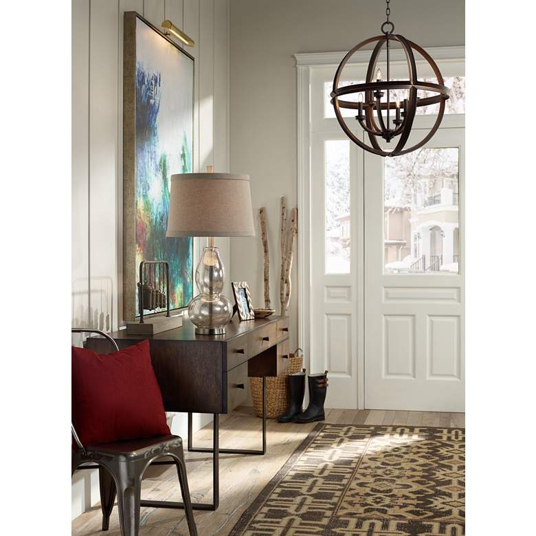 Image 6 Concept Polished Brass 18" Wide Battery LED Picture Light in scene