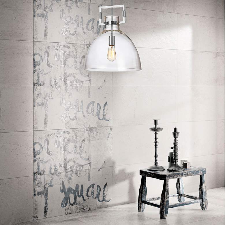 Image 1 Liberty 13 3/4" Wide Polished Chrome Dome Pendant Light in scene