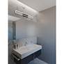 Thumbnail1 of Zola 35 1/2" Wide Black LED Bathroom Vanity Light in scene