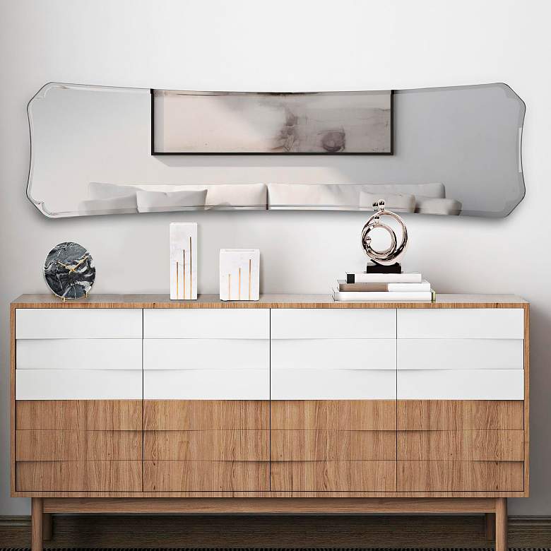 Image 1 Howard Elliott Frameless Rectangular 14"x54" Tapered Whitby Wall in scene
